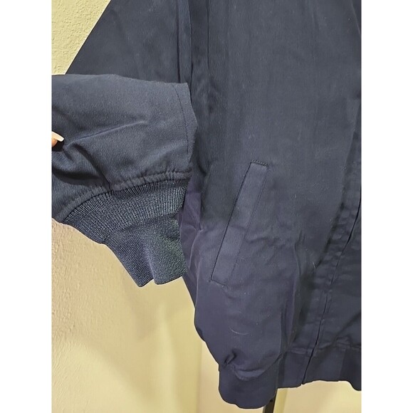 USAF Air Force Mens 42XL Lightweight Jacket Lined Navy Blue Military Embroidered - Picture 3 of 9